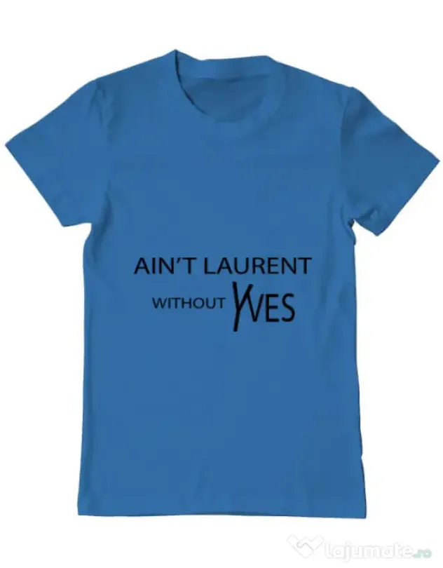 Tricou ADLER barbat Yves saint laurent Albastru azuriu