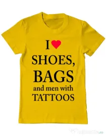 Tricou ADLER barbat I love shoes Galben