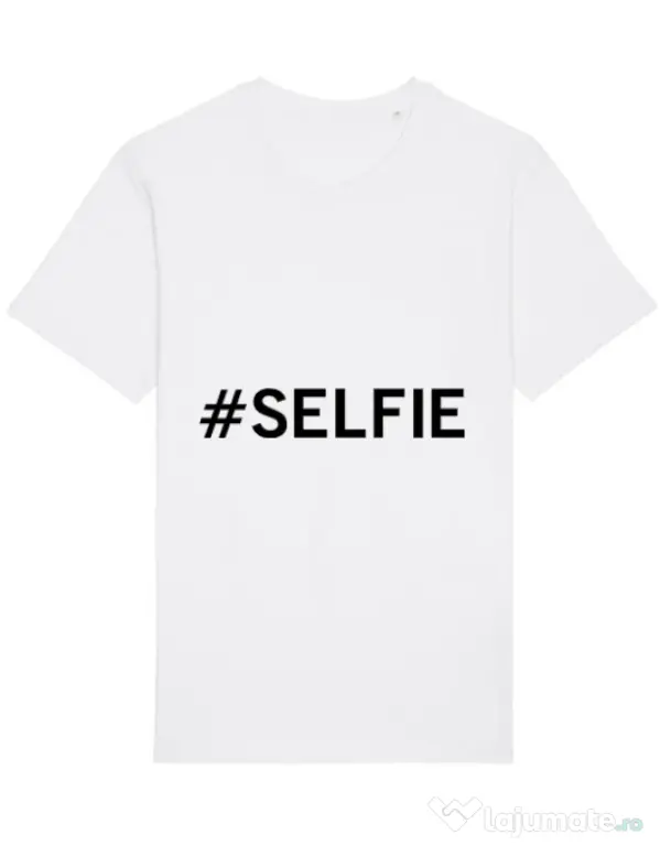 Tricou STANLEY STELLA barbat Selfie Alb