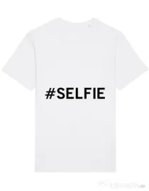 Tricou STANLEY STELLA barbat Selfie Alb