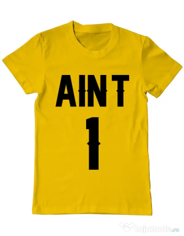 Tricou ADLER barbat Ain t one Galben