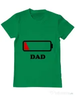 Tricou ADLER barbat Dad battery Verde mediu