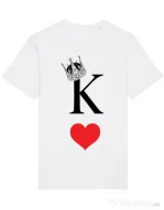 Tricou STANLEY STELLA barbat Fancy King Alb