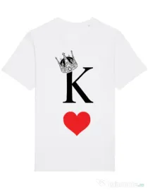 Tricou STANLEY STELLA barbat Fancy King Alb