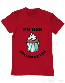 Tricou ADLER barbat Her studmuffin Rosu