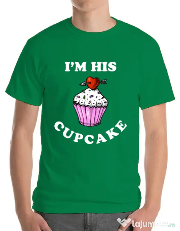 Tricou ADLER barbat His cupcake Verde mediu