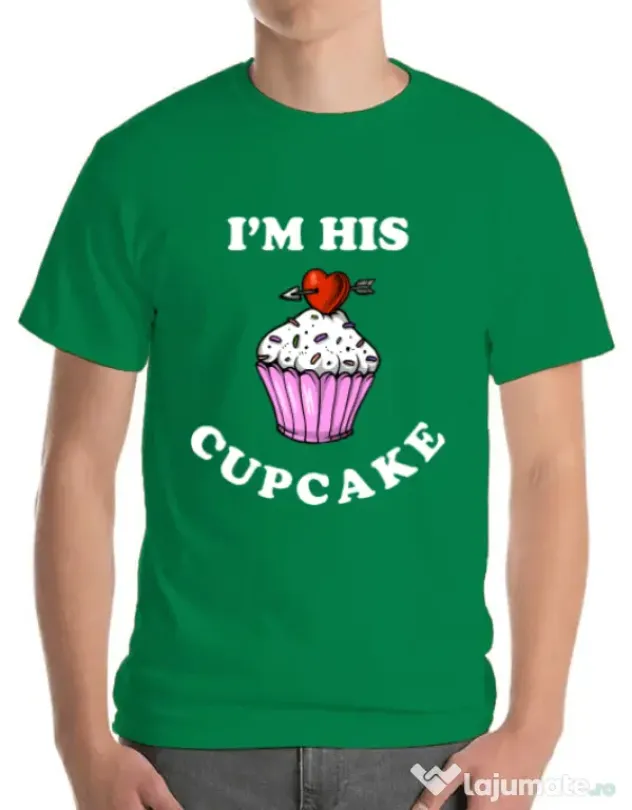 Tricou ADLER barbat His cupcake Verde mediu