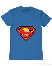 Tricou ADLER barbat Superman Albastru azuriu