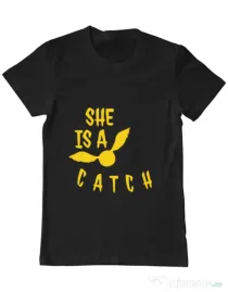 Tricou ADLER barbat She is a catch Negru