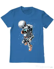 Tricou ADLER barbat Astronaut Albastru azuriu
