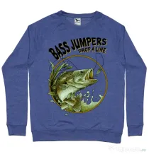 Bluza ADLER barbat Bass jumpers drop a line Albastru melanj