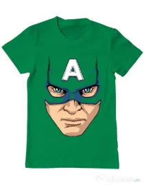 Tricou ADLER barbat Captain America Mask Verde mediu
