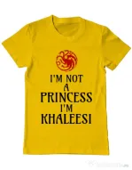 Tricou ADLER barbat I'm Khaleesi Galben