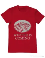 Tricou ADLER barbat Winter is coming Stark Rosu