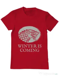 Tricou ADLER barbat Winter is coming Stark Rosu