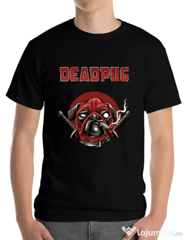 Tricou ADLER barbat Deadpug Negru