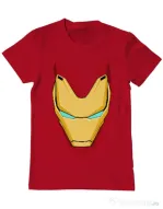 Tricou ADLER barbat Iron man mask Rosu