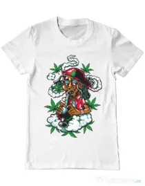 Tricou ADLER barbat Jamaican Alb