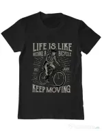 Tricou ADLER barbat Keep moving Negru