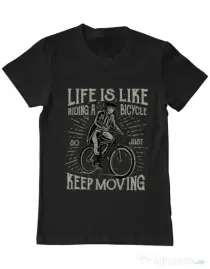 Tricou ADLER barbat Keep moving Negru