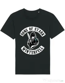 Tricou STANLEY STELLA barbat Sons of stark Negru