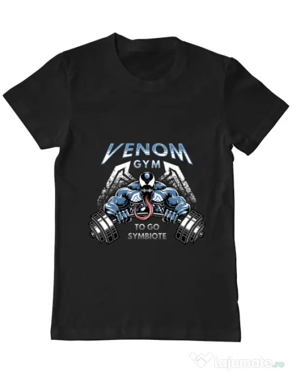 Tricou ADLER barbat Venom gym Negru