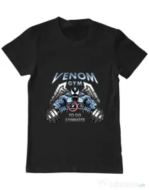 Tricou ADLER barbat Venom gym Negru