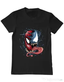 Tricou ADLER barbat Venom vs Spiderman Negru