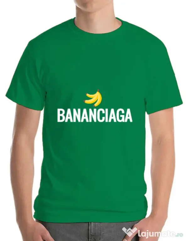 Tricou ADLER barbat Bananciaga Verde mediu