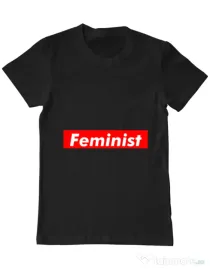 Tricou ADLER barbat Feminist Negru