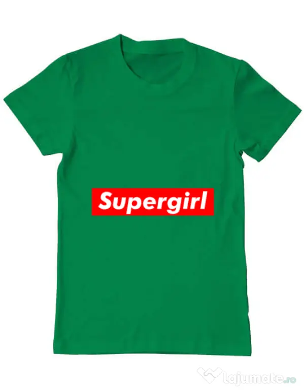 Tricou ADLER barbat Supergirl Verde mediu