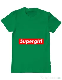 Tricou ADLER barbat Supergirl Verde mediu