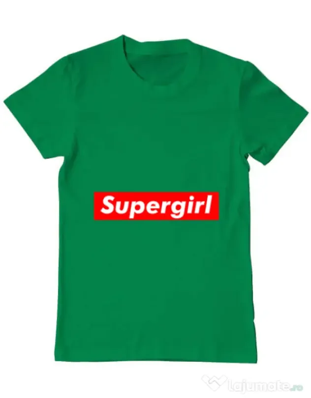 Tricou ADLER barbat Supergirl Verde mediu