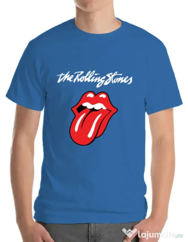 Tricou ADLER barbat The Rolling Stones Albastru azuriu
