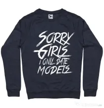 Bluza ADLER barbat Sorry girls Denim inchis