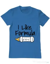 Tricou ADLER barbat I like formula Albastru azuriu 