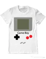 Tricou ADLER barbat Game boy Alb