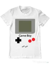 Tricou ADLER barbat Game boy Alb 