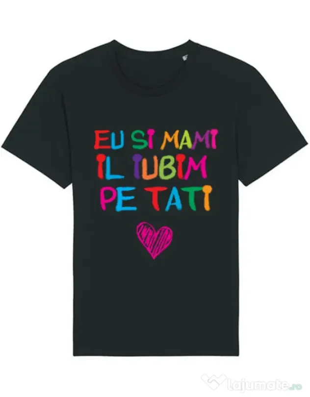 Tricou STANLEY STELLA barbat Il iubim pe tati Negru