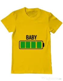 Tricou ADLER barbat Baby battery Galben
