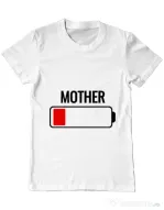 Tricou ADLER barbat Mother battery Alb