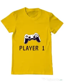 Tricou ADLER barbat Player 1 Galben