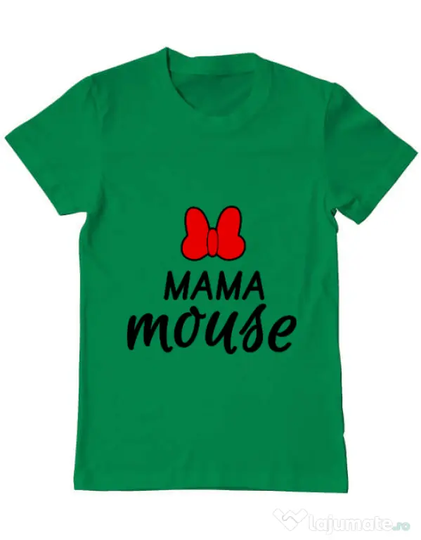 Tricou ADLER barbat Mama mouse Verde mediu