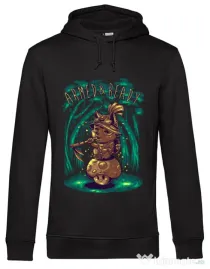 Hoodie barbat cu gluga Armed and ready Negru