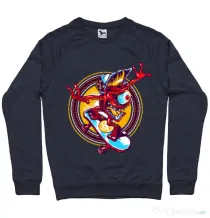 Bluza ADLER barbat Cali skate Denim inchis