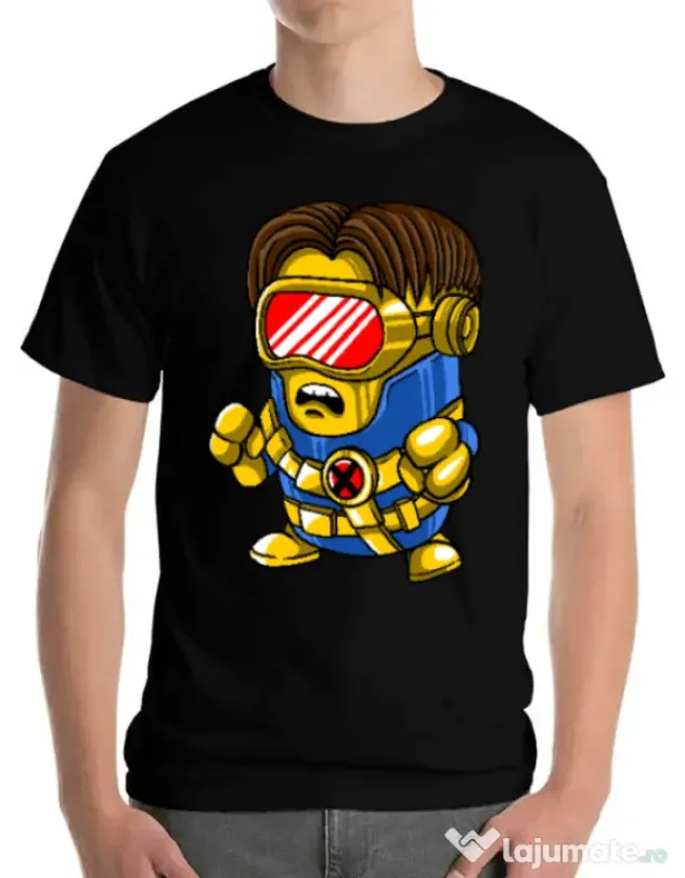 Tricou ADLER barbat Cyclops minion Negru