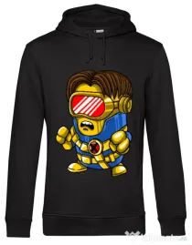 Hoodie barbat cu gluga Cyclops minion Negru