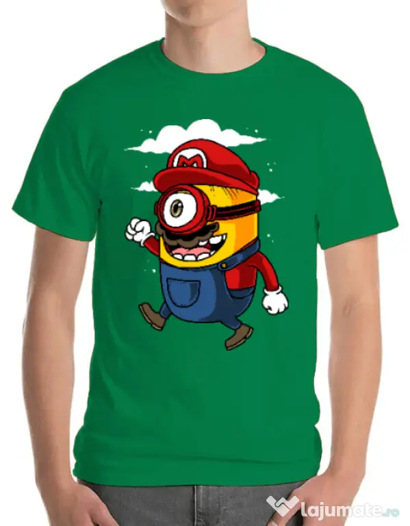Tricou ADLER barbat Mario minion Verde mediu