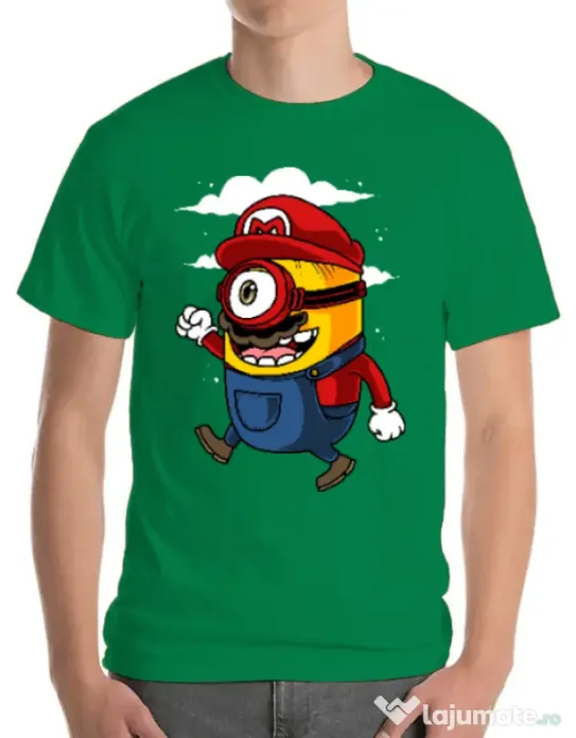 Tricou ADLER barbat Mario minion Verde mediu