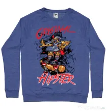 Bluza ADLER barbat Original hipster Albastru melanj
